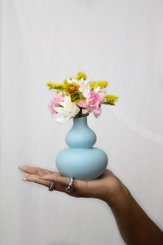 Matte Mini Double Gourd Vase